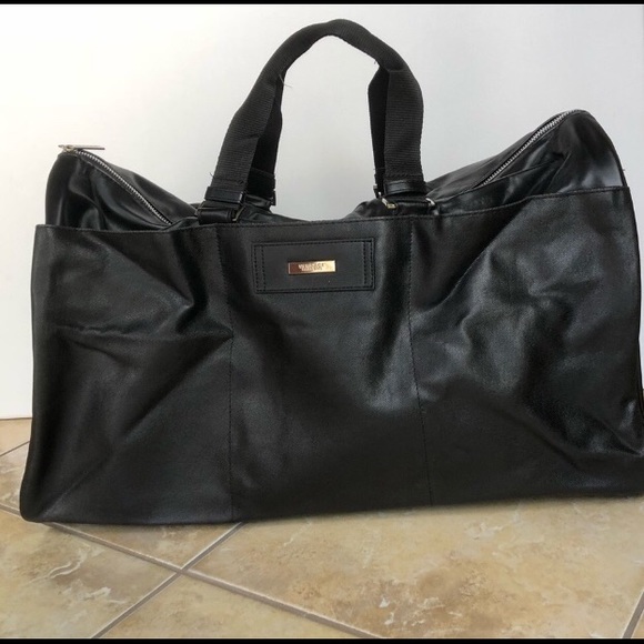 Versace Bags | Black Duffle Bag Travel Carry On | Poshmark